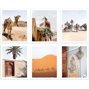 Moroccan prints in frames